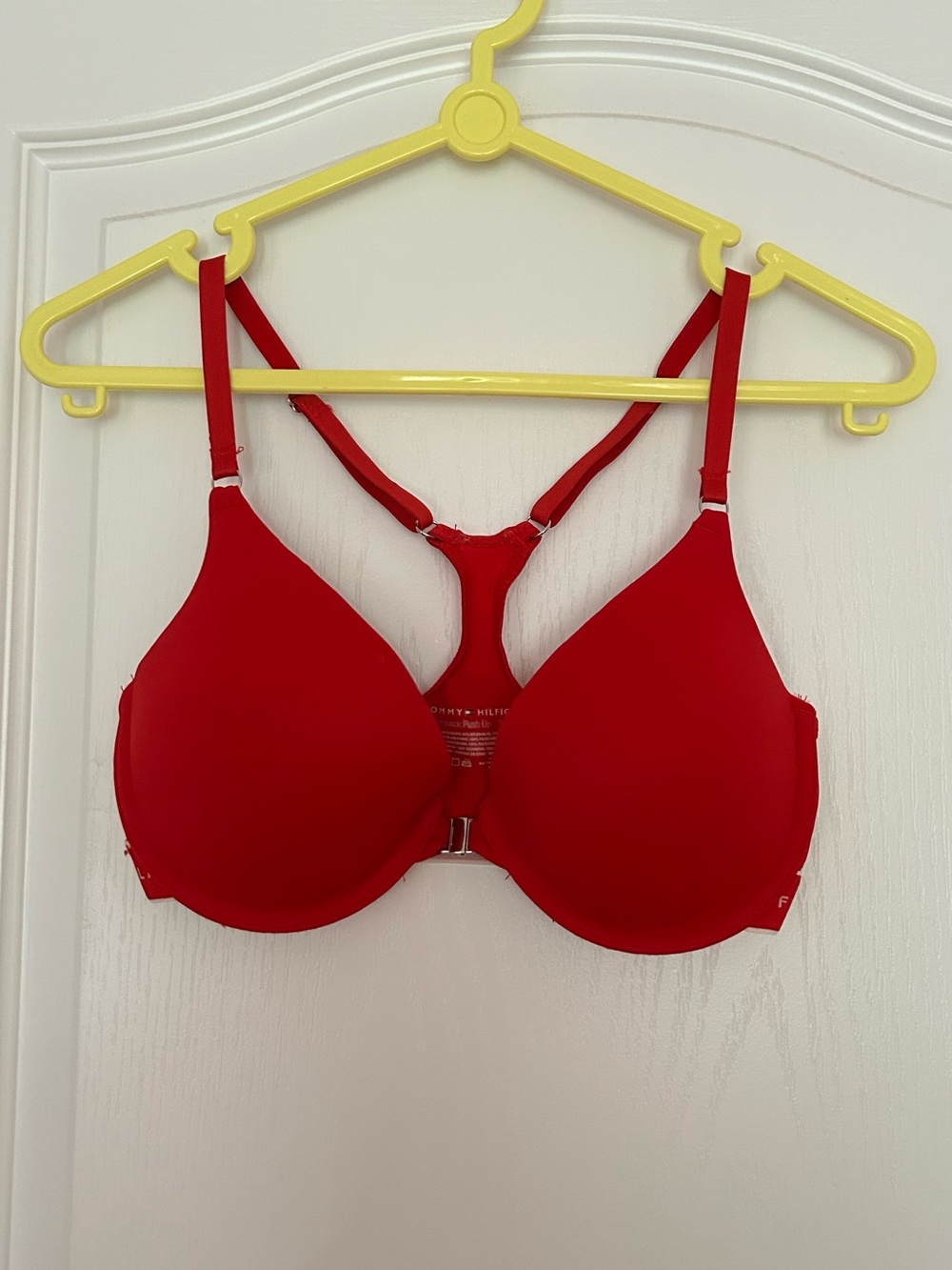 Tommy Hilfiger Red Racerback Push Up Bra
